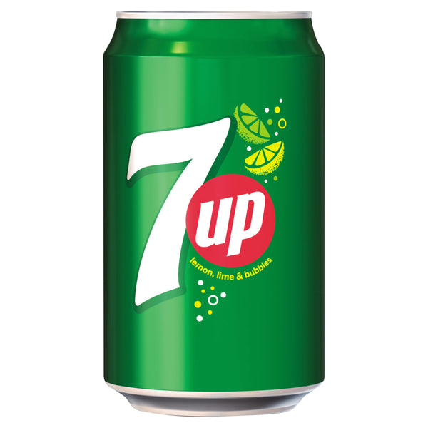 7-Up Lemon and Lime Carbonated Canned Soft Drink 330ml (Pack of 24) - ONE CLICK SUPPLIES