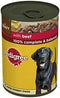 Pedigree Adult Dog Food Tin with Beef in Gravy 400g