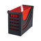 Jalema Resolution File Box with 5 A4 Suspension Files - Black & Red - ONE CLICK SUPPLIES
