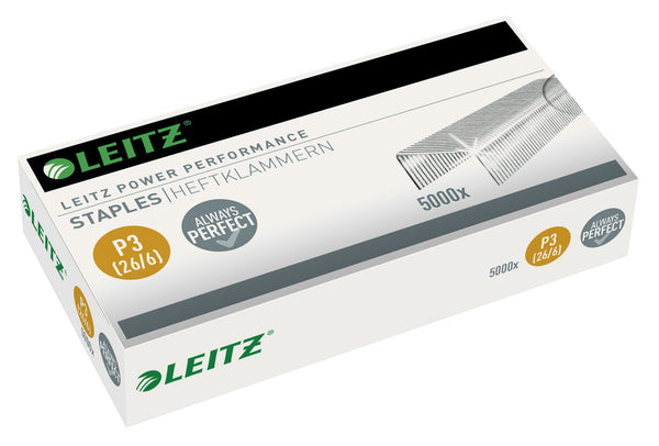 Leitz Power Performance P3 Staples (Pack 5000) 55721000 - ONE CLICK SUPPLIES