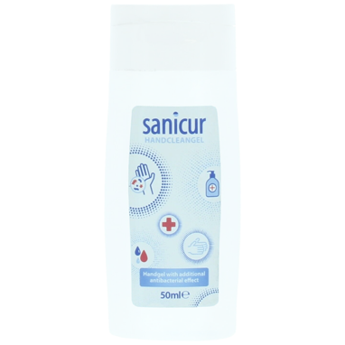 Sanicur Alcohol Hand Sanitiser Antibacterial Gel 50ml - ONE CLICK SUPPLIES