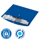 Leitz Recycle Polypropylene Document Wallet With Push Button Closure Blue 46780035 - ONE CLICK SUPPLIES