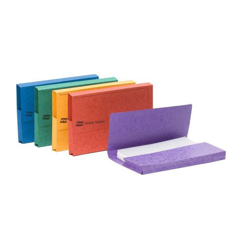 Europa Foolscap Assorted Half Flap Document Wallet Pack 25 - ONE CLICK SUPPLIES