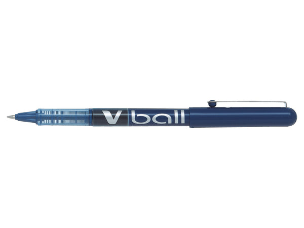 Pilot VBall Liquid Ink Rollerball Pen 0.5mm Tip 0.3mm Line Blue (Pack 12) - 4902505085420SA - ONE CLICK SUPPLIES