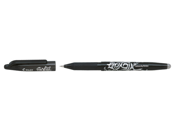 Pilot FriXion Ball Erasable Gel Rollerball Pen 0.7mm Tip 0.35mm Line Black (Pack 12) - 224101201 - ONE CLICK SUPPLIES