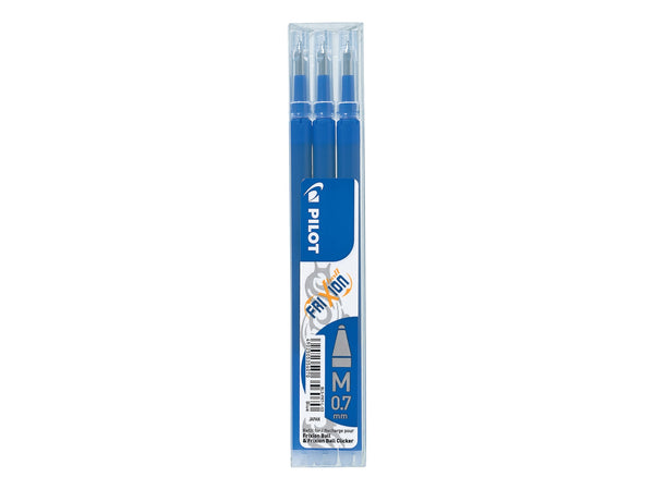 Pilot Refill for FriXion Ball/Clicker Pens 0.7mm Tip Blue (Pack 3) - 75300303 - ONE CLICK SUPPLIES