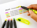 Pilot FriXion Light Erasable Highlighter Pen Chisel Tip 3.8mm Line Yellow (Pack 12) - 469101205 - ONE CLICK SUPPLIES