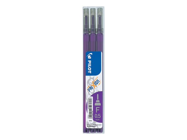 Pilot Refill for FriXion Point Pens 0.5mm Tip Violet (Pack 3) - 76300308 - ONE CLICK SUPPLIES
