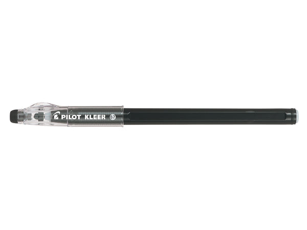 Pilot Kleer Erasable Ballpoint Pen 0.7mm Tip 0.35mm Line Black (Pack 12) - 4902505523656 - ONE CLICK SUPPLIES