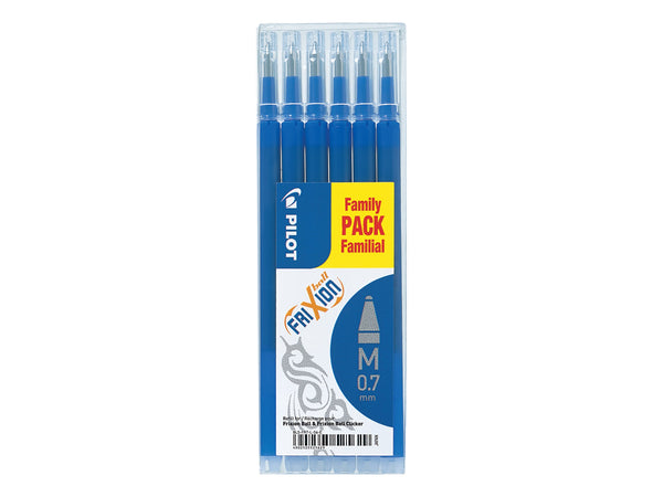 Pilot Refill for FriXion Ball/Clicker Pens 0.7mm Tip Blue (Pack 6) - 4902505525629 - ONE CLICK SUPPLIES