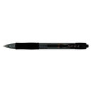 Pilot G207 Gel Rollerball Pen Rubber Grip Retractable 0.7mm Tip 0.4mm Line Black Pack 12 Code BLG20701 - ONE CLICK SUPPLIES
