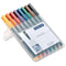 Staedtler 318 Lumocolor Pen Permanent / Fine / Assorted Colours / Wallet of 8 - ONE CLICK SUPPLIES