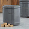 Accents Charcoal Tea/Coffee/Sugar Canisters 3 Set