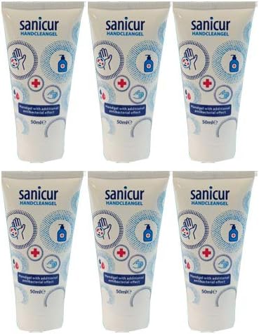 Sanicur Alcohol Hand Sanitiser Antibacterial Gel 50ml