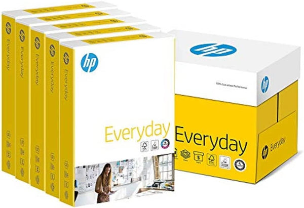 HP Everyday A4 Paper - White - 75gsm - Box (5 x 500 Sheets) - ONE CLICK SUPPLIES