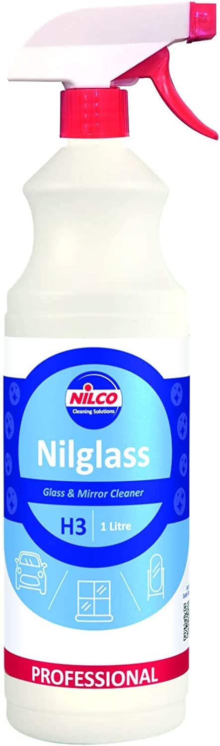 Nilco Nilglass Professional H3 Glass & Mirror Cleaner 1L - ONE CLICK SUPPLIES