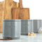 Accents Charcoal Tea/Coffee/Sugar Canisters 3 Set