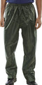 Beeswift Weatherproof Nylon Trousers Olive Green {All sizes} - ONE CLICK SUPPLIES