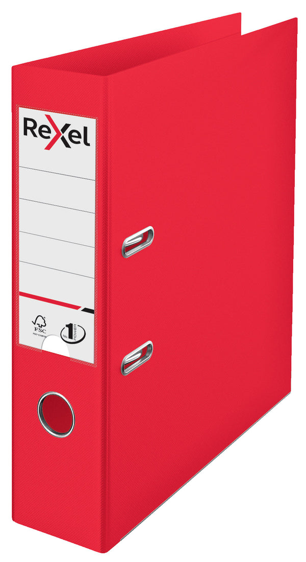 Rexel Choices Lever Arch File Polypropylene A4 75mm Spine Width Red (Pack 10) 2115504 - ONE CLICK SUPPLIES
