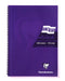 Clairefontaine Europa A5 Wirebound Card Cover Notebook Ruled 180 Pages Purple (Pack 5) - 5813Z - ONE CLICK SUPPLIES