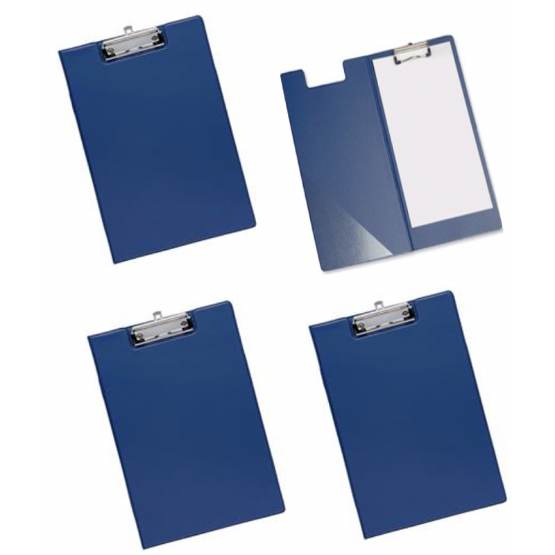 Belgravia Stationery PVC Fold Over (A4) Clipboard (Blue) - ONE CLICK SUPPLIES