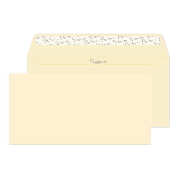 Blake Premium Business Wallet Envelope DL Peel and Seal Plain 120gsm Cream Wove (Pack 500) - 61882 - ONE CLICK SUPPLIES