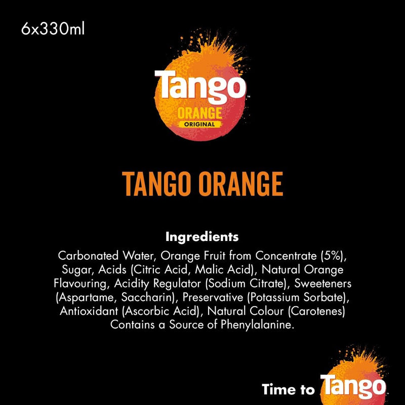 Tango Orange 330ml Can (24 Pack)