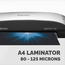 Fellowes Spectra A4 Home Office Laminator, 80-125 Micron, Including 10 Free Pouches