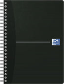 Oxford Card Cover Wirebound Notebook A5 Black (Pack of 5) 100103627