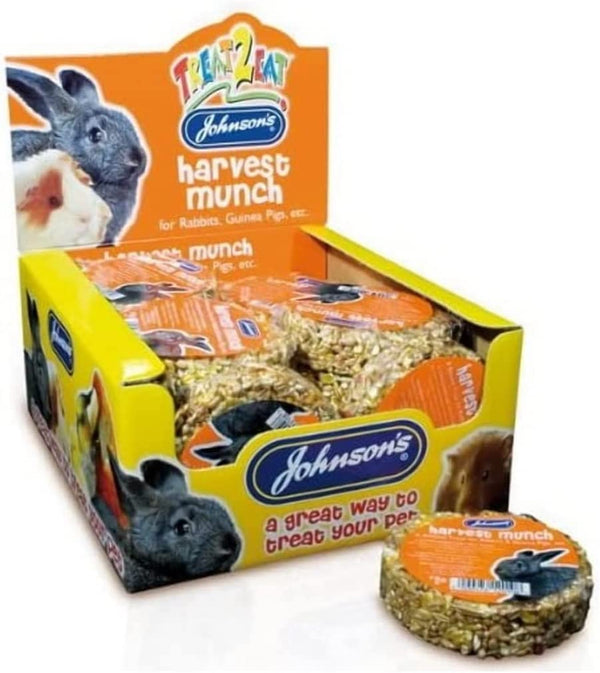 Johnson's Vet Treat 2 Eat Harvest Munch for Rabbits {6 Pack} - ONE CLICK SUPPLIES