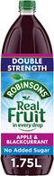 Robinsons NAS Double Concentrate Apple and Blackcurrant 1.75L - ONE CLICK SUPPLIES