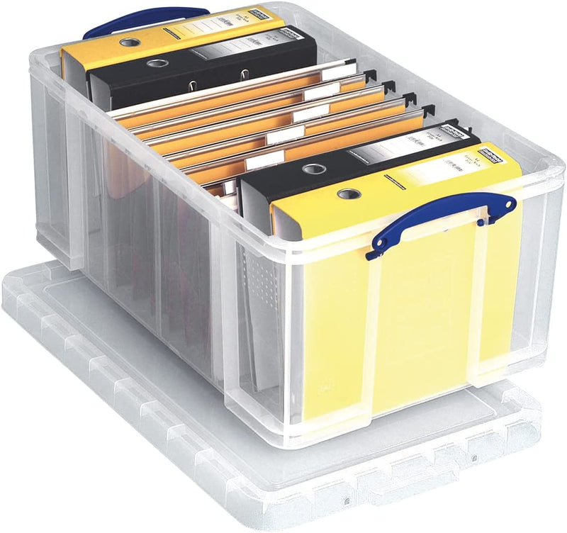 Really Useful Clear Plastic Storage Box 64 Litre - ONE CLICK SUPPLIES