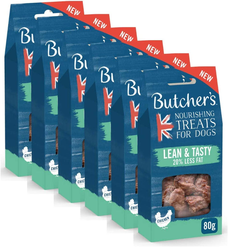 Butchers Lean & Tasty Treats Chicken  6 x 80g (BAGS ONLY) - ONE CLICK SUPPLIES