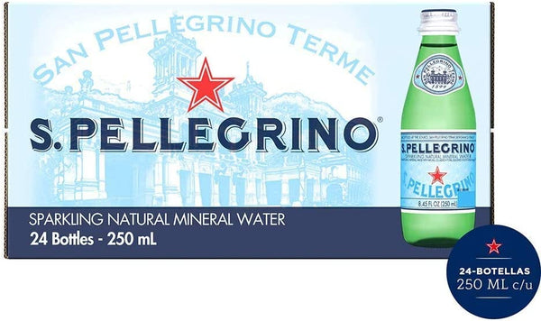 San Pellegrino Sparkling Water 24 X 250ml (Glass Bottle)
