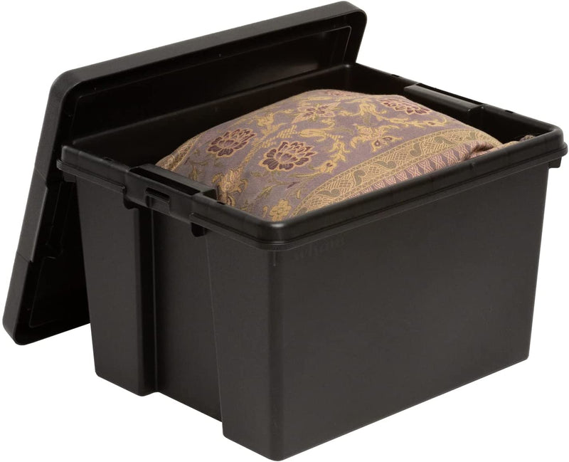 Wham Bam Black Recycled Storage Box 45 Litre - ONE CLICK SUPPLIES
