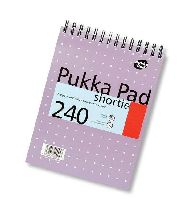 Pukka Pads A5 Shortie Wirebound Writing Pad 80gsm {3 pack} - ONE CLICK SUPPLIES