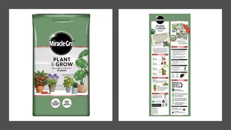 Miracle-Gro Plant & Grow Lightweight All Plant Compost 6L - ONE CLICK SUPPLIES