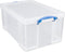 Really Useful Clear Plastic Storage Box 64 Litre