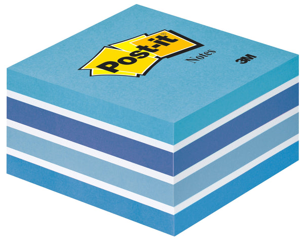 Post-it Note Cube 76x76mm 450 Sheets Pastel Blue 2028B - 7100172385 - ONE CLICK SUPPLIES