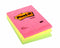 Post-it Notes 102x152mm 100 Sheets Ruled Rainbow Colours (Pack 6) 660N - 7100172324 - ONE CLICK SUPPLIES