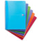 Oxford Office Notebook Twin Wirebound Plastic Ruled 180pp 90gsm A4 Bright Assorted Pack 5 Code N002932 - ONE CLICK SUPPLIES