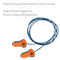 Honeywell Howard Leight Laser Trak Corded Ear Plugs Pack 100's {HL3301167}