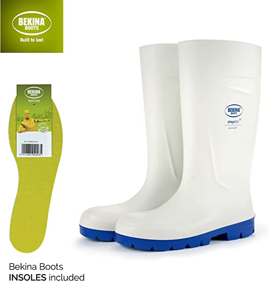 Bekina Easygrip Full Safety Boot White  {All Sizes} - ONE CLICK SUPPLIES