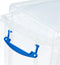 Really Useful 19L Plastic Storage Box With Lid W375xD255xH290mm Clear - ONE CLICK SUPPLIES