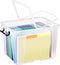 Strata Smart Box Clip-On Folding Lid Carry Handles 40 Litre Clear Ref HW674CLR AQ03954 - ONE CLICK SUPPLIES