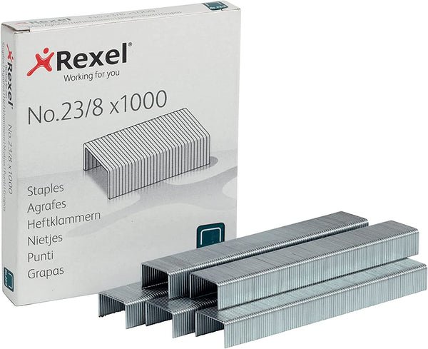 Rexel No 23/8 Staples (Pack 1000) 2101054