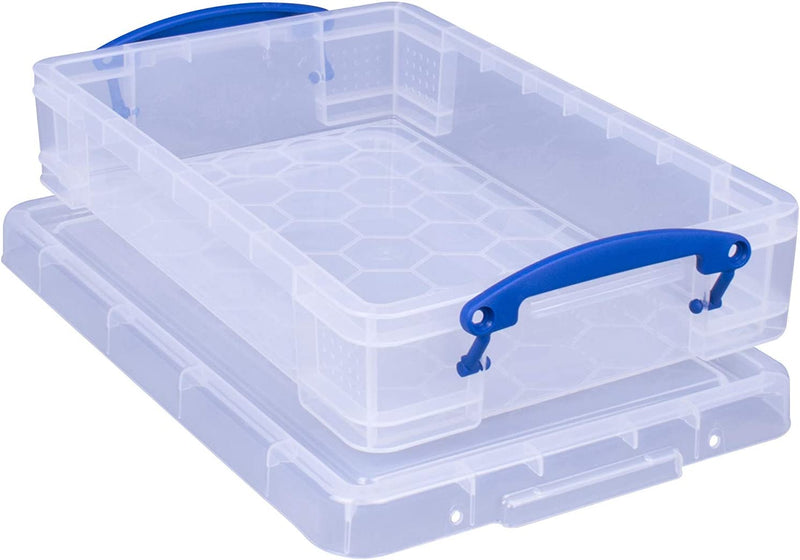 Really Useful Clear Plastic Storage Box 4L - ONE CLICK SUPPLIES