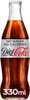 Coca Cola Diet Iconic GLASS Bottles 24 x 330ml