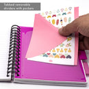 Pukka Pad Stripes Polypropylene Project Book 250 Pages A5 Blue/Pink (Pack of 3) PROBA5 - ONE CLICK SUPPLIES