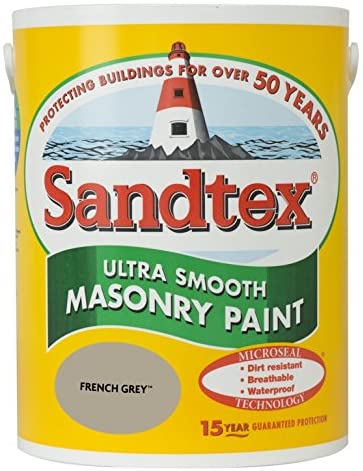 Sandtex Retail Ultra Smooth Masonry French Grey 5L - ONE CLICK SUPPLIES